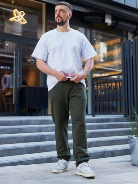 Штани спортивні Umon бавовна/еластан хакі