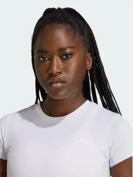 ADIDAS PERFORMANCE Funkčné tričko PWR ESS biela / šedobiela fialová