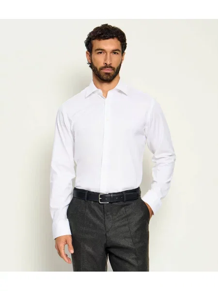 BOSS BLACK Cămașă | easy iron alb