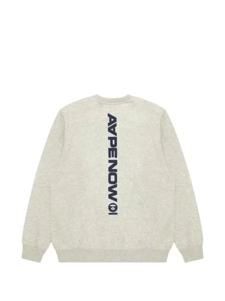 Суитчър Aape By *a Bathing Ape® с принт с кръгло деколте сиво