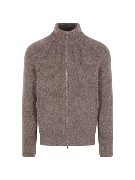 Cardigan Brunello Cucinelli tricotate maro