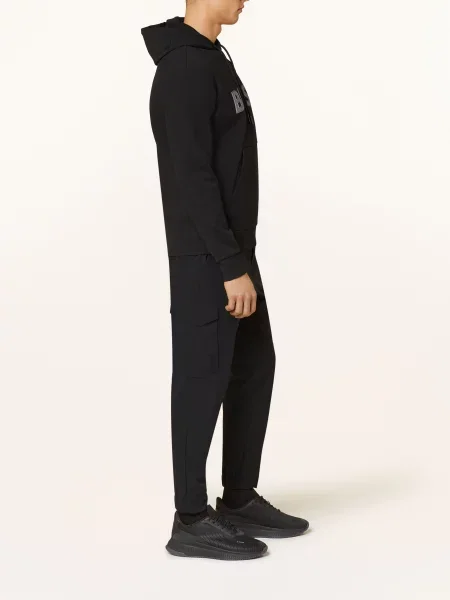 Boss Cargo Kalhoty V Joggingovém Stylu Urbanex Tapered Fit černá
