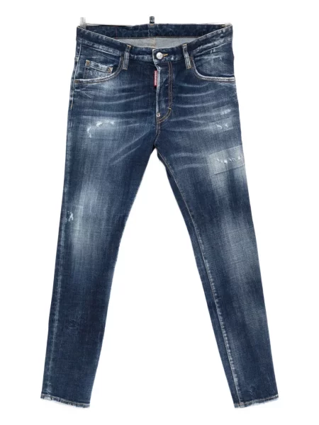 Blugi Dsquared2 zdrențuiți albastru