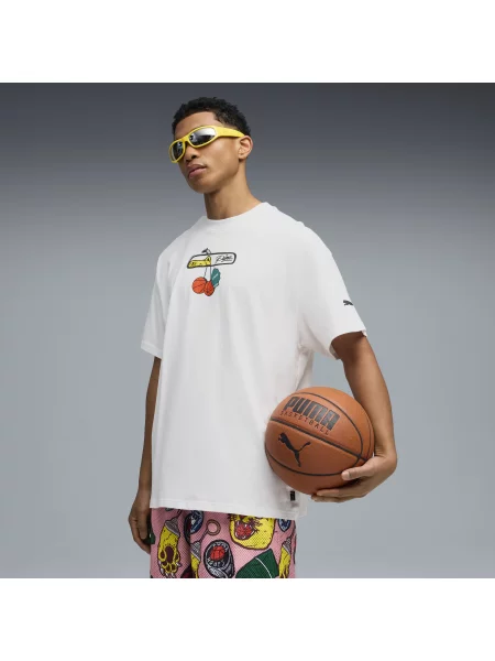 PUMA koszulka Commissioner Dylan III Odzież S biały