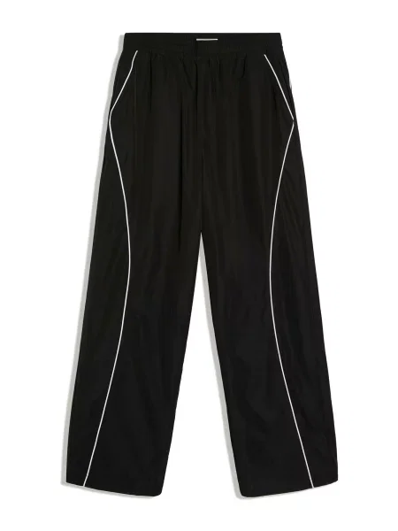 Bershka Pantaloni negru alb