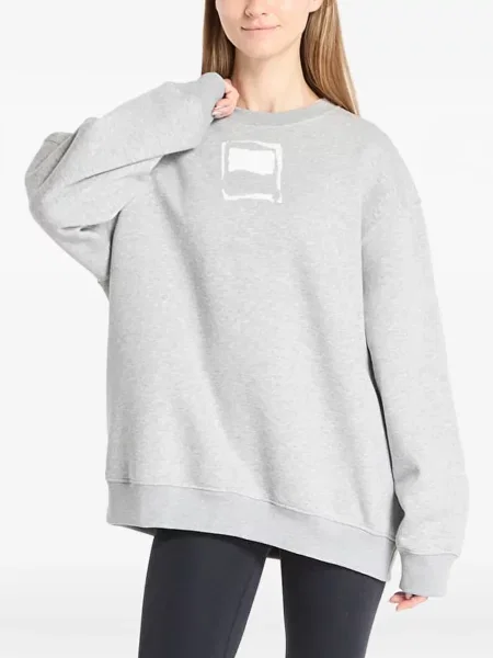 Pulover Adidas cu dungi alergare cu decolteu rotund negru