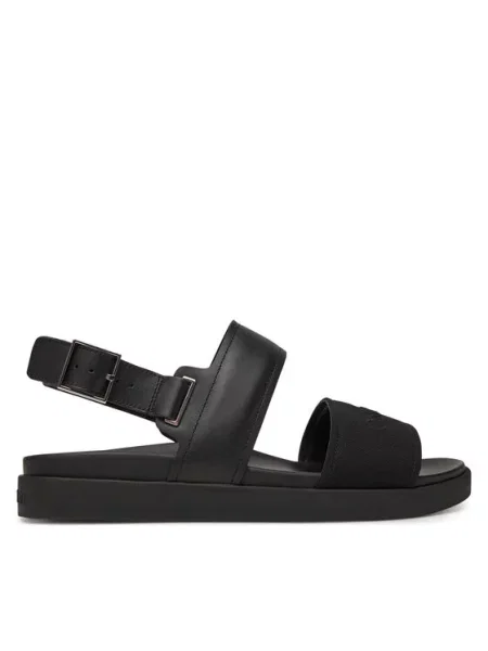 Basutės Calvin Klein Back Strap W/ Buckle Logo juoda