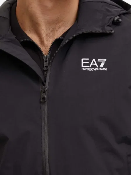 Яке Ea7 Emporio Armani с качулка черно
