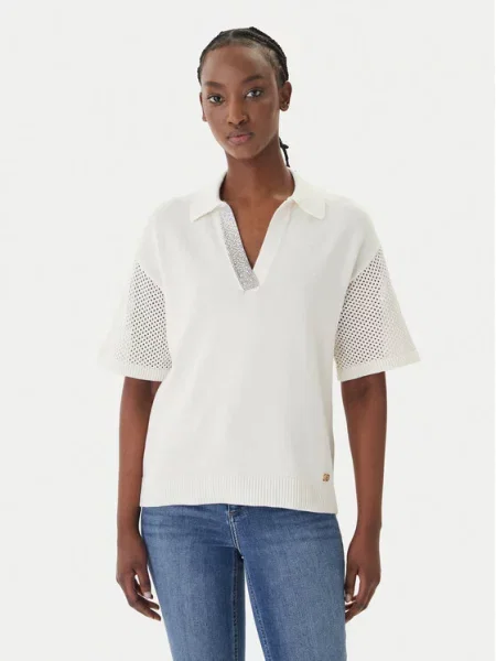 Liu Jo Sport Polo majica Écru