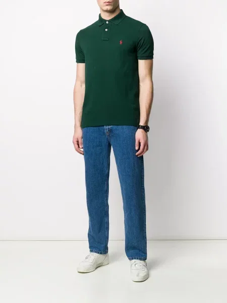 Siuvinėta polo marškinėliai Polo Ralph Lauren žalia