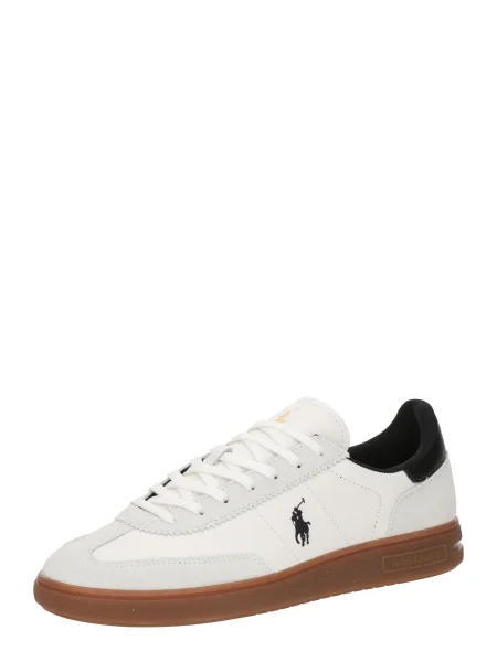 Sneakerși Polo Ralph Lauren din piele alb