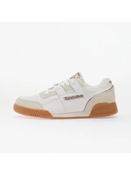 Tenisky Reebok Workout Plus White/ Classic Burgundy/ Chalk EUR bílé