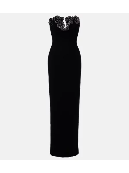 Rochie Rachel Gilbert cu model floral negru