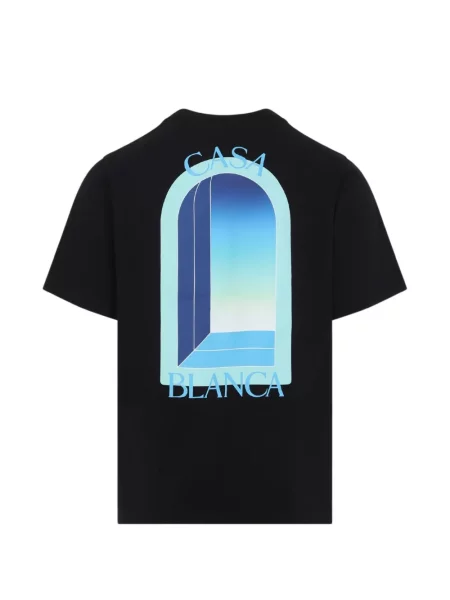 Tricou Casablanca cu imagine cu gradient negru