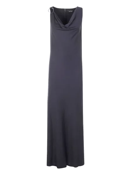 Maksi sukienka maxi Lauren Ralph Lauren garniturowa czarna