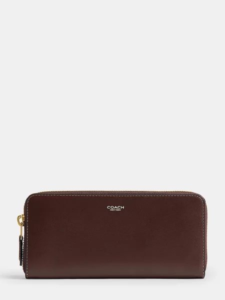 Coach Accordion Zip portofel din piele pentru femei