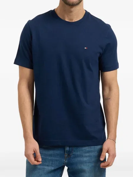 Tricou Tommy Hilfiger scurt albastru