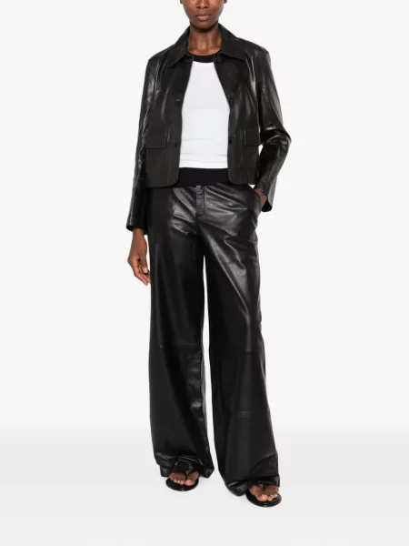 Pantaloni Arma din piele negru