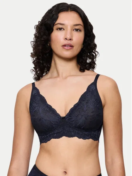 Triumph Sutien fără armătură Amourette Charm Bleumarin