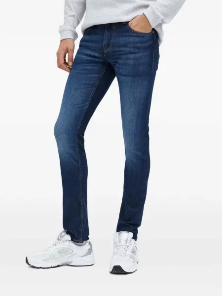 Blugi skinny Guess skinny fit albastru