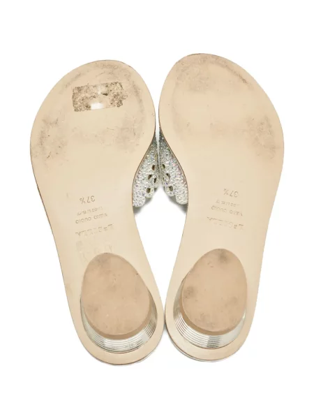 Sandale Le Silla de cristal argintiu