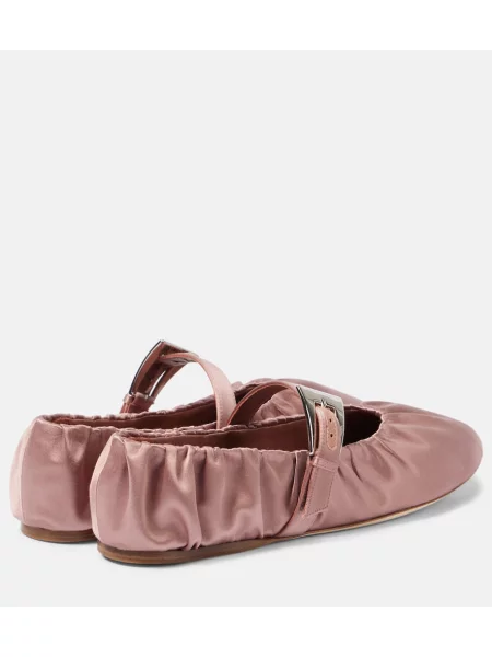 Balerini Paris Texas din satin negru
