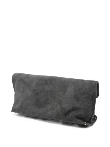 Top A.p.c. din piele de căprioară gri