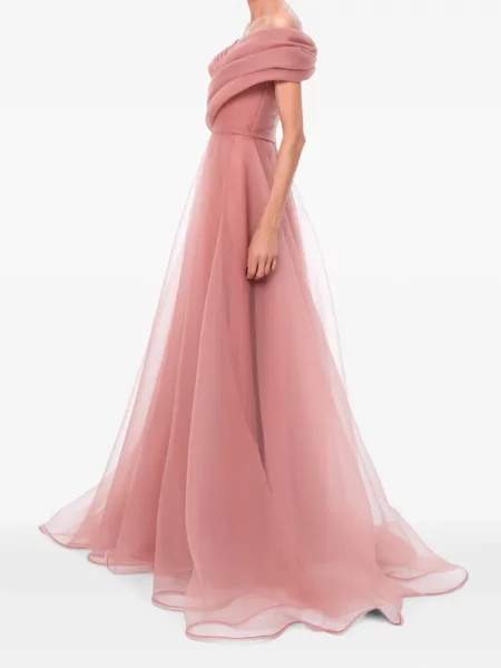 Rochie maxi Ana Radu drapată roz