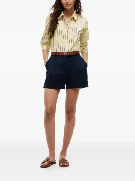 Lung cămașă Tommy Hilfiger cu dungi galben