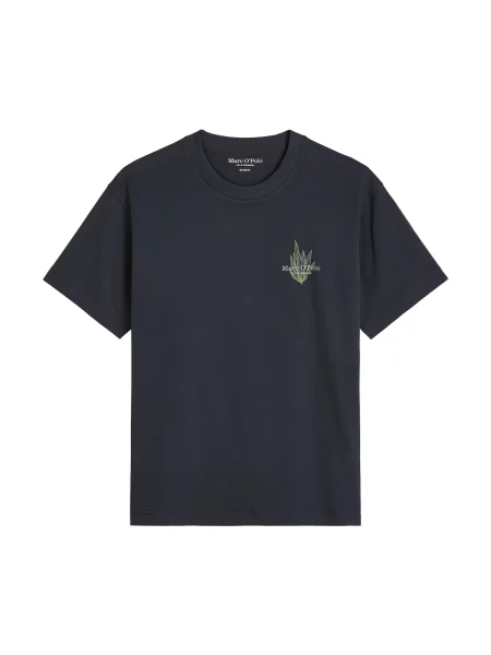 Marc O'Polo Tricou albastru închis verde gri