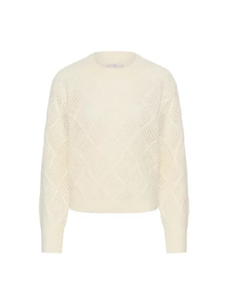 Dzianinowy sweter Kaffe biały