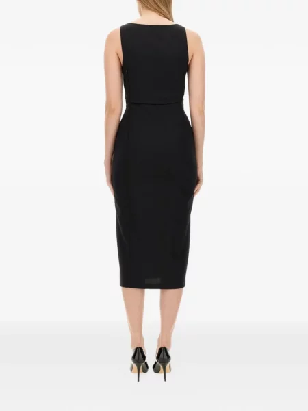 Sukienka jeansowa Moschino Jeans garniturowa czarna