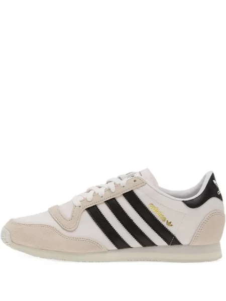 Sneakerși Adidas Campus cu imagine alergare din piele de căprioară negru