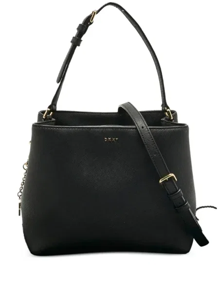 Geantă bucket Dkny din piele negru