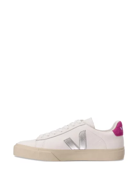 Sneakerși Veja Campo din piele alb