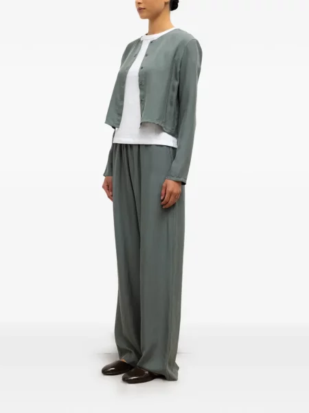 Top scurt Leset verde
