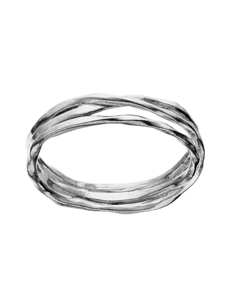 Maanesten Prstan SUKI srebrno-siva siva