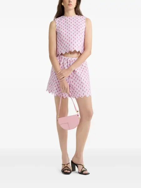 Cropp top Patou cu model floral cu imagine roz
