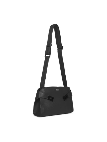 Torba crossbody Ferragamo skórzana czarna