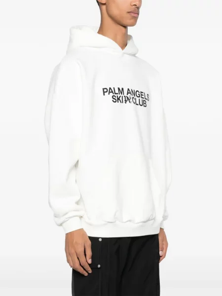 Hanorac cu glugă Palm Angels alb
