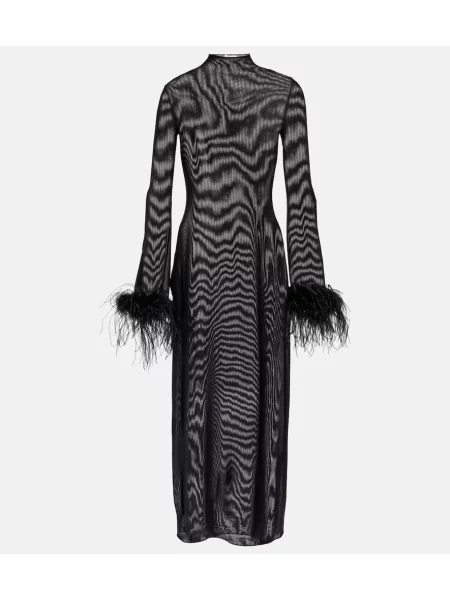 Sukienka midi Osã©ree do kolan garniturowa czarna