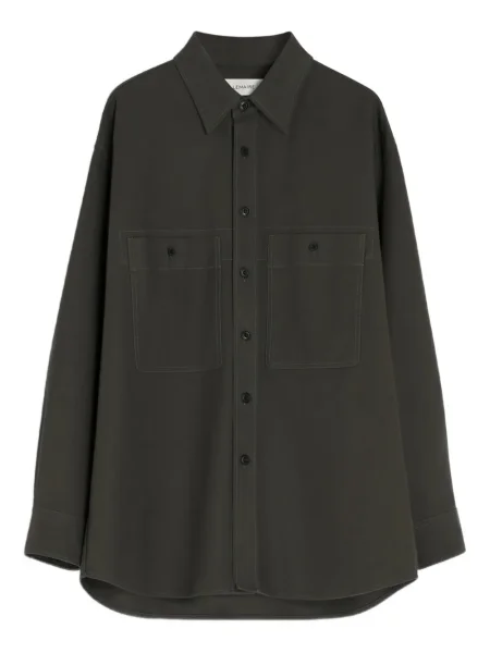 Keprová košile Lemaire hnědá