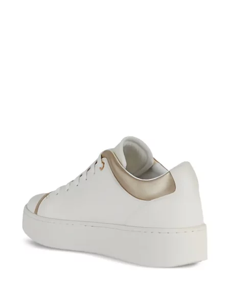 Fűzős csipkés sneaker Geox fehér
