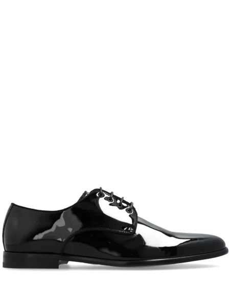 Pantofi Dolce & Gabbana cu șireturi din dantelă negru