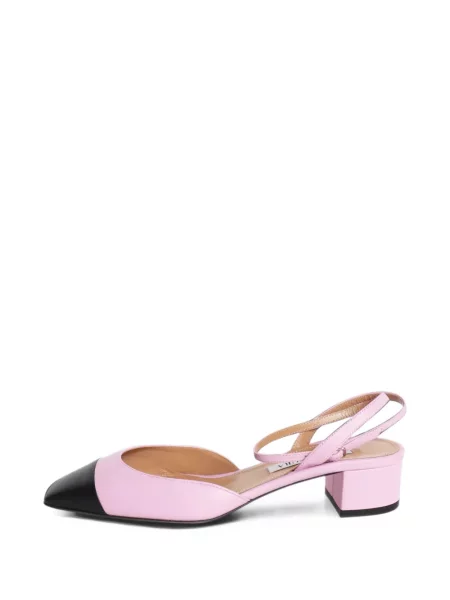 Pantofi cu toc Aquazzura din piele slingback roz