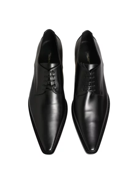 Derby Dolce And Gabbana skórzany czarny