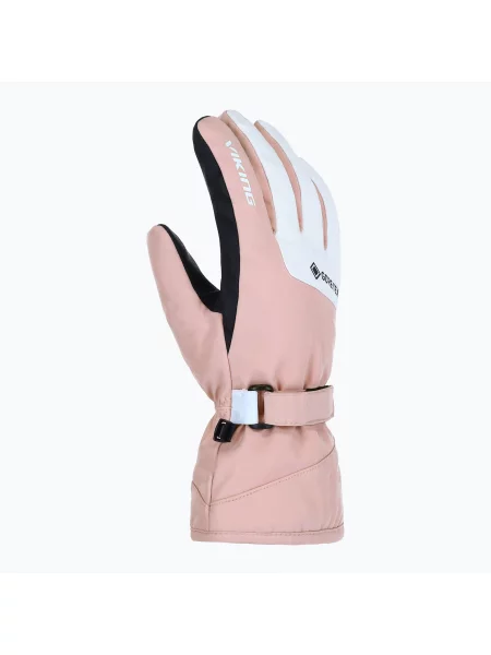 Mănuși de schi pentru femei Viking Sherpa Gore-Tex Ski pink/white alb