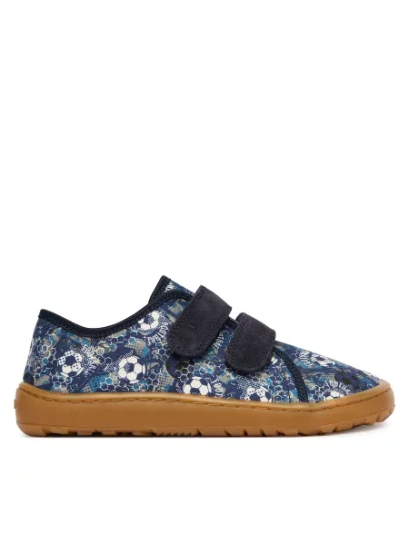 Papucs Froddo Barefoot Canvas D kék