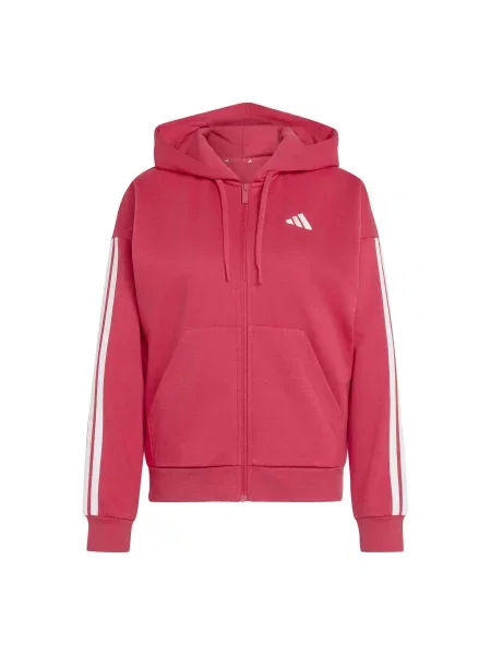 Bluza dresowa zapinana na z kapturem adidas Essentials biała