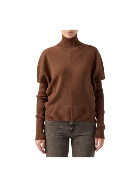 Sweter Federica Tosi wełniany brązowy